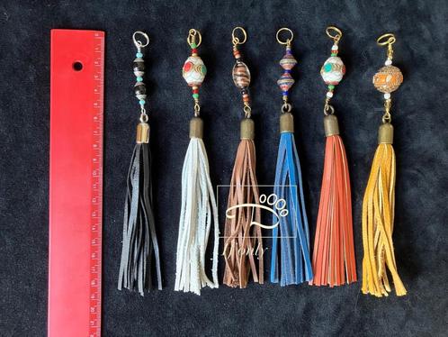 Leren kwastjes/tassels voor aan halsband, Dieren en Toebehoren, Hondenhalsbanden en Penningen, Nieuw, Handgemaakt, Ophalen