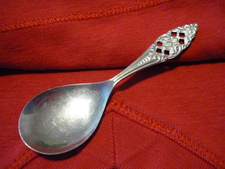 Vintage theeschep gemerkt, Antiek en Kunst, Antiek | Bestek, Verzenden