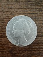 1901 Gulden Wilhemina, Postzegels en Munten, Munten | Nederland, 1 gulden, Zilver, Ophalen of Verzenden, Koningin Wilhelmina