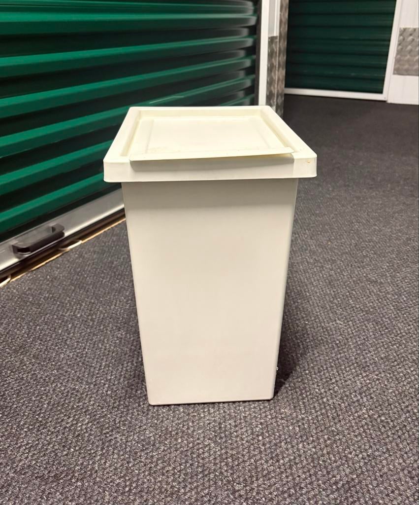 Witte Ikea Filur prullenbak, Huis en Inrichting, Ophalen, Kunststof, Gebruikt, 50 tot 75 cm