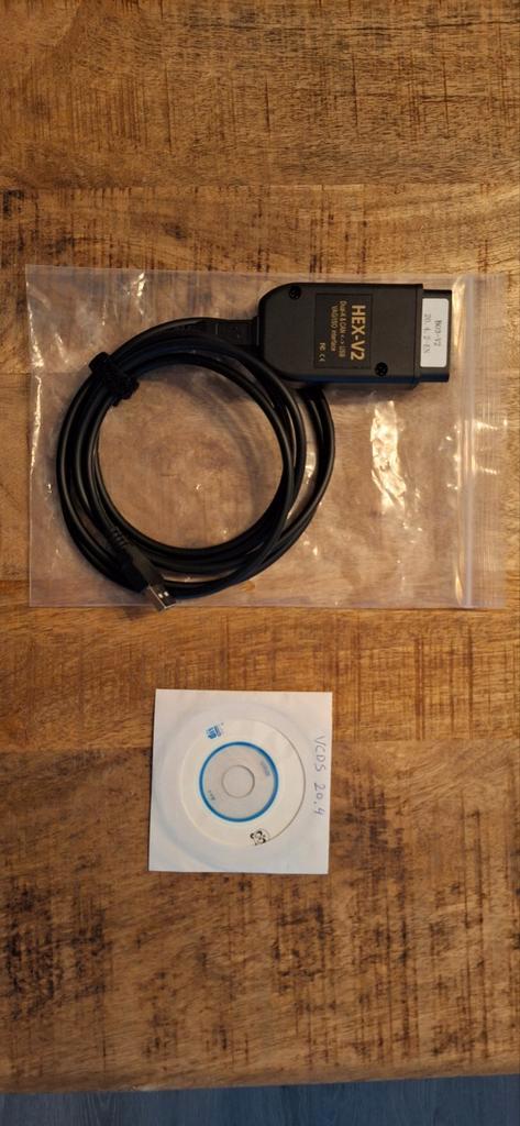 VCDS 20.4 CD kabel HEX-V2 Dual-K&CAN USB VAG/ISO Interface, Auto diversen, Overige Auto diversen, Ophalen of Verzenden