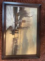 Schilderij IJsgezicht van Manen, Antiek en Kunst, Kunst | Schilderijen | Klassiek, Ophalen of Verzenden