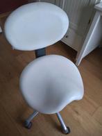 Witte bureaustoel / kapstoel, Ophalen, Zo goed als nieuw, Wit, Bureaustoel