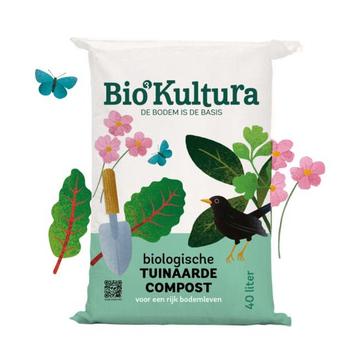 BioKultura Biologische tuinaarde-compost in 40L zakken beschikbaar voor biedingen