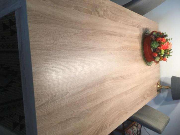 eet tafel en salon tafel, Huis en Inrichting, Complete eetkamers, Gebruikt, 4 tot 6 stoelen, Ophalen