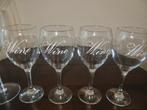 5 Riviera Maison Wijnglazen met Tekst  Vin 1x 25cm 4 x 20cm, Ophalen of Verzenden, Zo goed als nieuw, Overige typen