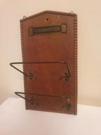 Antieke houten brievenhanger met 2 beugels. 33x x 18,5 x 10., Antiek en Kunst, Ophalen of Verzenden