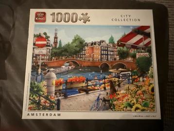 King Puzzel Amsterdam 1000 stukjes beschikbaar voor biedingen