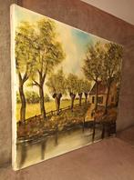 Mooi landschap huisje, Antiek en Kunst, Kunst | Schilderijen | Klassiek, Ophalen