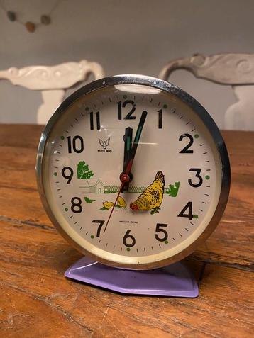 Wekker ⏰ klok kip vintage retro caravan beschikbaar voor biedingen