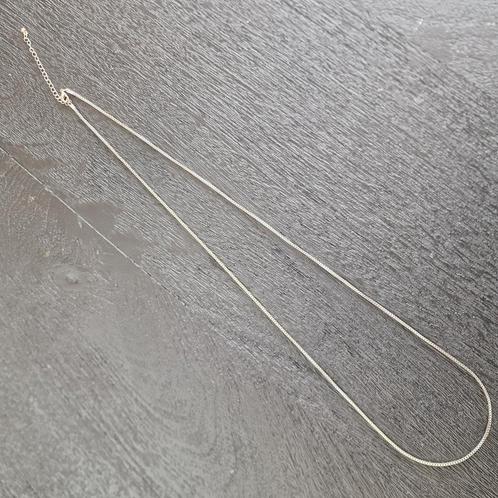 Mega lange zilverkleurige verstelbare ketting, Sieraden, Tassen en Uiterlijk, Kettingen, Zo goed als nieuw, Overige materialen