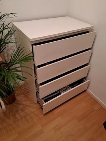 Witte Malm (Ikea) ladekast met 4 lades - afbeelding 3