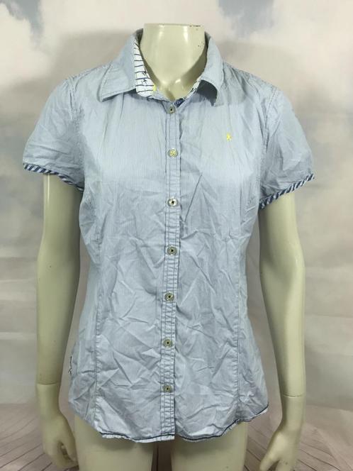 Gaastra licht blauw gestreepte blouse maat XL (1C1), Kleding | Dames, Blouses en Tunieken, Gedragen, Maat 46/48 (XL) of groter