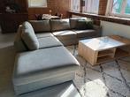 Ruime hoekbank met chaise longue - Grijs, Huis en Inrichting, Ophalen, 250 tot 300 cm, Gebruikt, 125 tot 150 cm