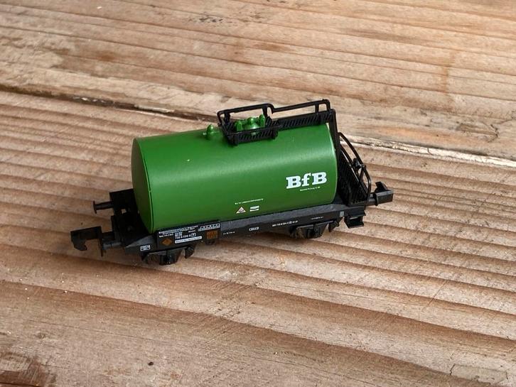 Minitrix Ketelwagen N-spoor Bfb - Verzamelobject!, Hobby en Vrije tijd, Modeltreinen | N-Spoor, Zo goed als nieuw, Wagon, Gelijkstroom