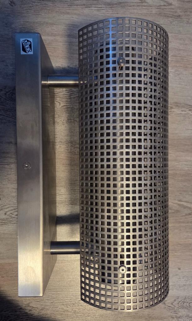 RVS wandlamp STRESA, Tuin en Terras, Buitenverlichting, Nieuw, Wandlamp, Rvs, Minder dan 50 watt, Netvoeding, Waterbestendig, Ophalen of Verzenden