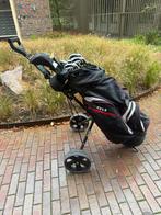 Mooie set van golftas met clups en kar, Sport en Fitness, Golf, Ophalen of Verzenden, Zo goed als nieuw, Set