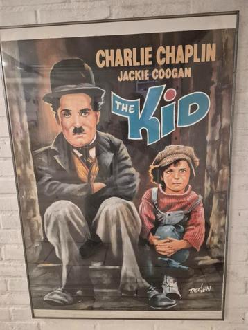 Charlie Chaplin poster in lijst beschikbaar voor biedingen