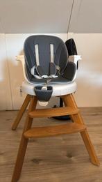 GRATIS Kinder eetstoel hout en plastic grijs wit baby, Ophalen of Verzenden, Overige typen