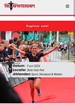 Gezocht startbewijs triatlon Amsterdam, Eén persoon