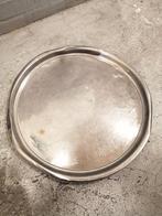 WEG=WEG!! STEVIGE GROTE METALEN SERVEERSCHAAL/DIENBLAD 53CM, Huis en Inrichting, Woonaccessoires | Dienbladen, Ophalen of Verzenden