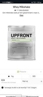 Upfront Whey Pistache Smaak, Whey Protein Upfront Milkshake., Sport en Fitness, Gezondheidsproducten en Wellness, Ophalen of Verzenden