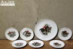 Petit four set - Jachttaffereel - Gebaksset, Huis en Inrichting, Keuken | Servies, Ophalen of Verzenden, Gebruikt, Overige stijlen