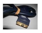 Scart Kabel gold plated 1.50 mtr, Scartkabel, Ophalen of Verzenden, Zo goed als nieuw, Minder dan 2 meter