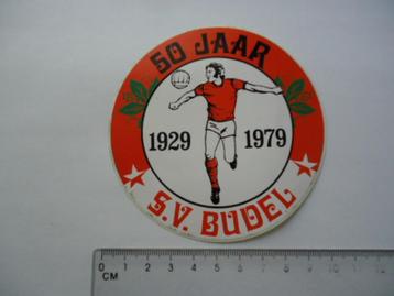 sticker oud SV BUDEL 1979 voetbal vintage club retro sport beschikbaar voor biedingen