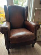 Schaapsleren fauteuil, Ophalen of Verzenden, Zo goed als nieuw, 75 tot 100 cm, 50 tot 75 cm