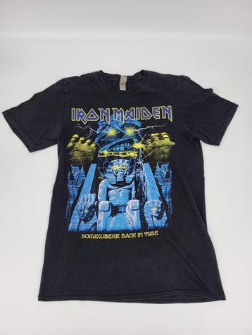 Iron Maiden Somewhere Back in Time T-Shirt Gildan Size M beschikbaar voor biedingen