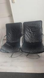 Jan des Bouvrie stoelen, Huis en Inrichting, Ophalen, Zo goed als nieuw, 50 tot 75 cm, Leer