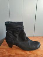 Gabor Elegante zwarte suède enkellaarsjes maat 43, Zwart, Lage of Enkellaarzen, Ophalen of Verzenden, Zo goed als nieuw