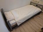 GRATIS 1 Persoonsbed Grijs Inclusief Verrijdbare lade, Huis en Inrichting, Ophalen, Gebruikt, 90 cm, Eenpersoons