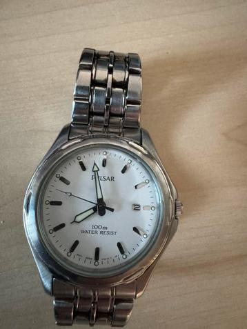 Pulsar heren horloge met datum beschikbaar voor biedingen