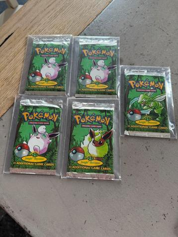 Pokemon Jungle Booster Packs 5 stuks beschikbaar voor biedingen
