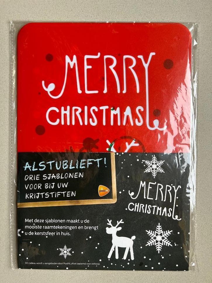 Kerst sjablonen kerstman, rendier, sneeuwpop en -ster NIEUW, Diversen, Kerst, Nieuw, Ophalen