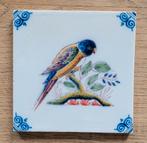 Makkum tegeltje met afbeelding vogel, Ophalen of Verzenden