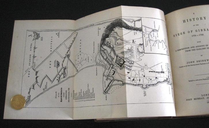 A History of the Siege of Gibraltar 1844 Drinkwater, Antiek en Kunst, Antiek | Boeken en Bijbels, Ophalen of Verzenden