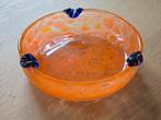 Antieke 20S murano glazen schaal - macchia stijl oranje €39, Antiek en Kunst, Ophalen of Verzenden
