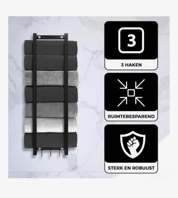 Handdoeken rek zwart beschikbaar voor biedingen