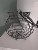 Eiermand draadmand metalen brocante, Overige materialen, Gebruikt, Mand, Rond