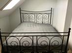 IKEA bed compleet 160x200, Ophalen, Gebruikt, Zwart, Tweepersoons