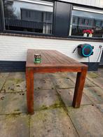 Teak houten tuintafel stevige tafel de Fonteyn 180 x 90, Ophalen of Verzenden, Gebruikt, Rechthoekig, Teakhout