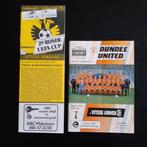 Programma thuis/uit Vitesse-Dundee U. UEFA CUP 1990-1991., Ophalen of Verzenden, Gebruikt, Vitesse, Boek of Tijdschrift