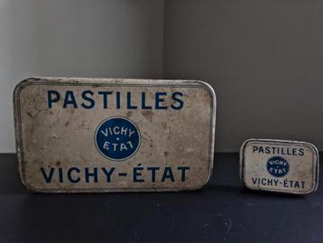 Pastilles vichy etat brocante Franse blikjes beschikbaar voor biedingen