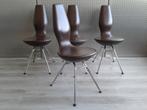 Set van 4x Variér (Stokke) Date (Bruin/Leder), Zeer Mooi!