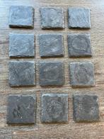 Stenen onderzetters (12 stuks), Ophalen of Verzenden, Gebruikt, Glas of Kopje
