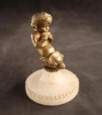 Antiek bronzen sculptuurtje putto, Verzenden