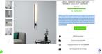 KOSILAMP-Lange zwarte Wandlamp met indirect LED Licht-Mandal, Ophalen of Verzenden, Nieuw, Overige materialen